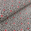 Jersey Leoprint mit Herzen