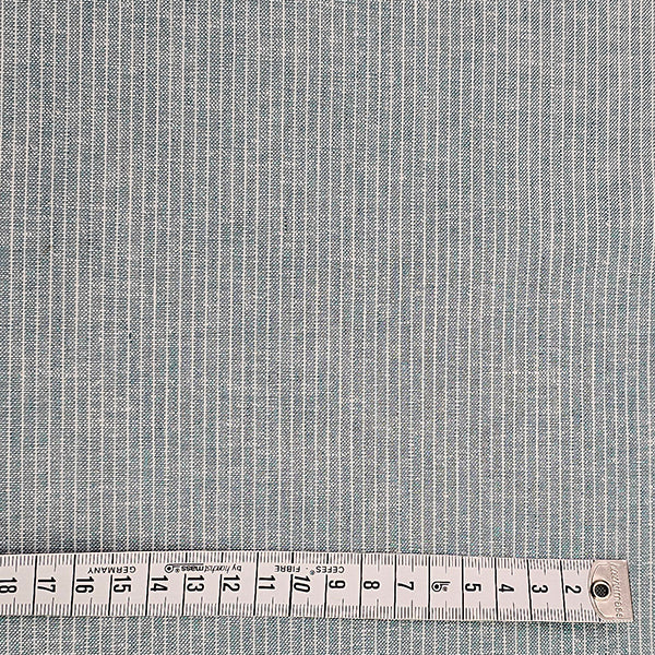 Leinen Baumwolle Streifen blaugrün