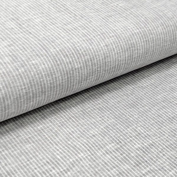 Leinen Baumwolle Streifen grau