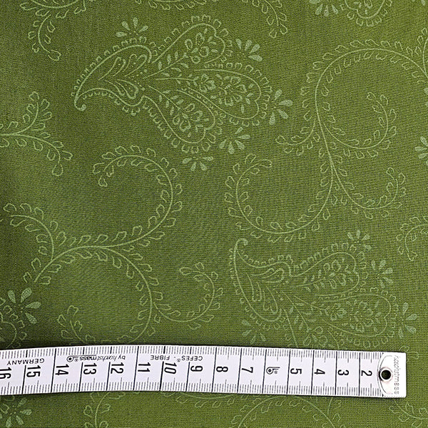 Baumwolle Paisley laubgrün