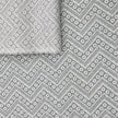 Baumwolle geometrisches Muster blaugrün