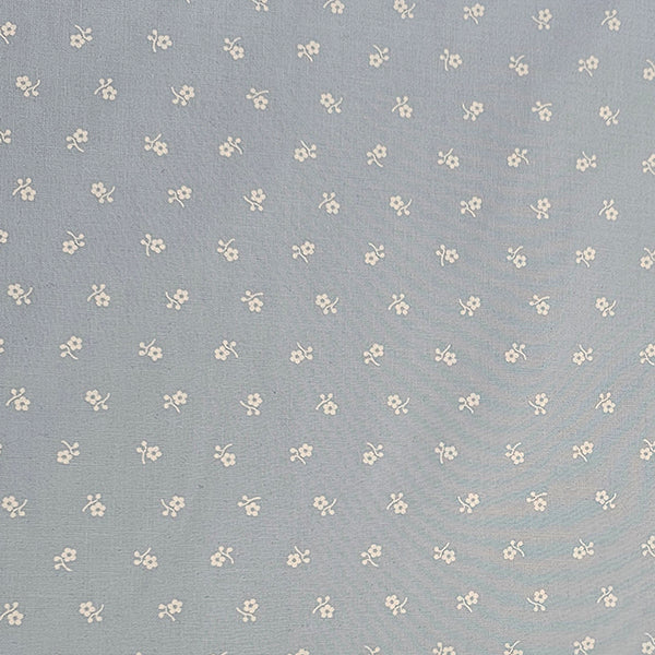 Baumwolle Streublümchen hellblau