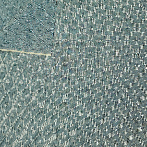 Jacquard feines Muster blaugrün