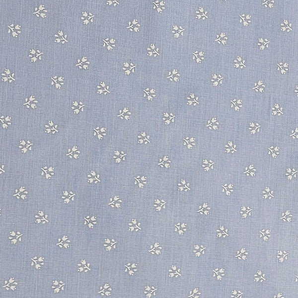Baumwolle Streublümchen blau