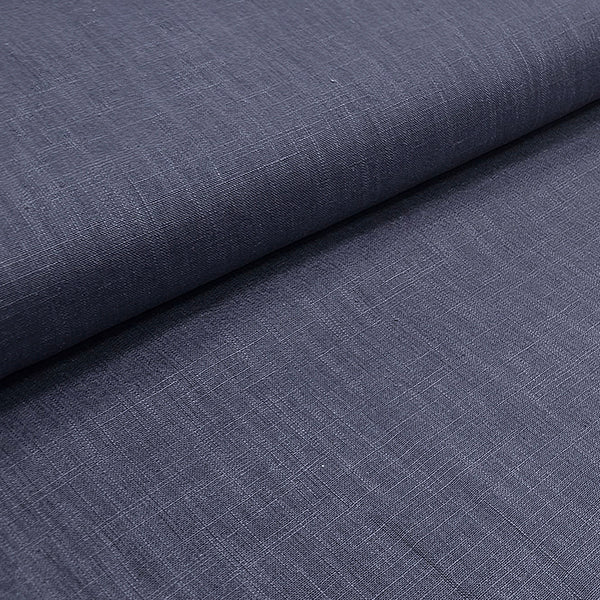 Leinen uni denim