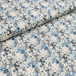 Baumwoll-Voile Digital Blumen grün, mint und blau