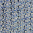 Baumwoll-Voile Digital Blumen blau