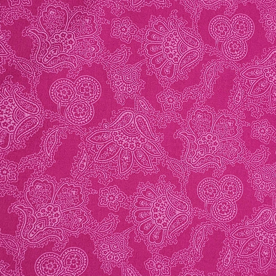 Baumwolle Paisley pink