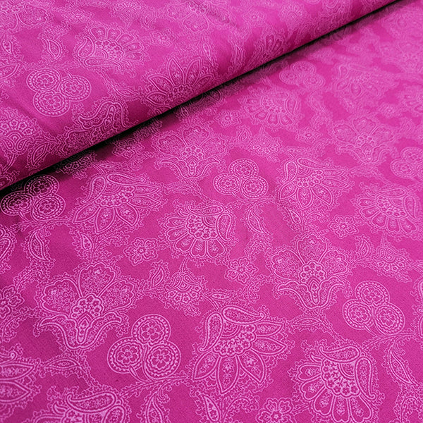 Baumwolle Paisley pink
