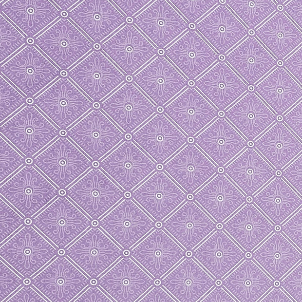 Baumwolle geometrisches Muster lavendel