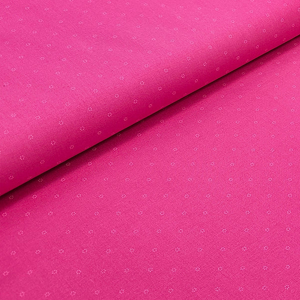 Baumwolle kleine Blümchen deep magenta