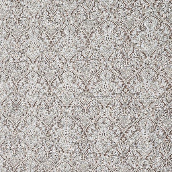 Baumwollsatin Siena Ornamente beige