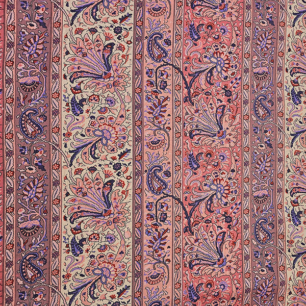 Baumwollsatin fein Paisley mit Streifen
