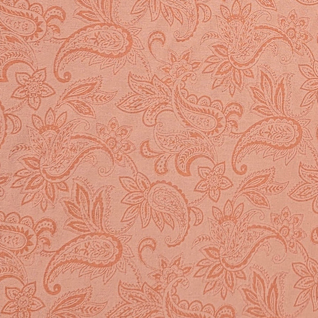 Baumwolle Paisley Pastell orange