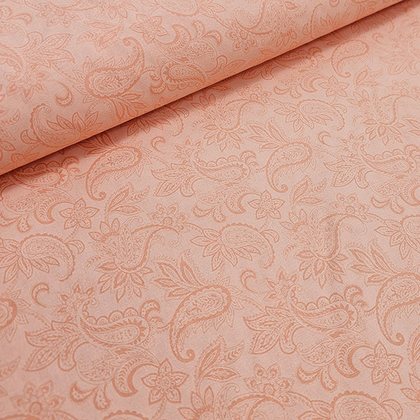Baumwolle Paisley Pastell orange