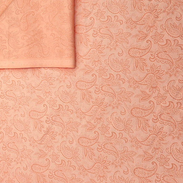 Baumwolle Paisley Pastell orange
