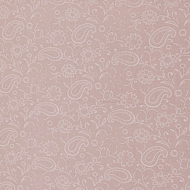 Baumwolle Paisley Pastell rosa