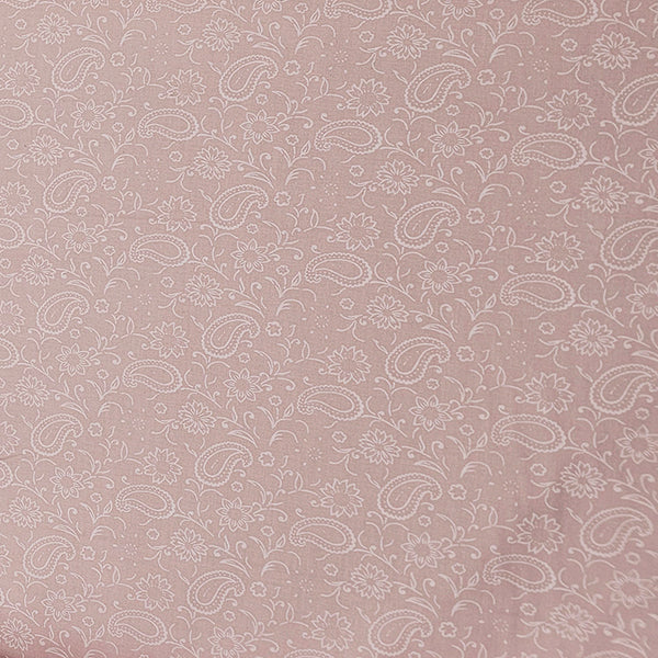Baumwolle Paisley Pastell rosa