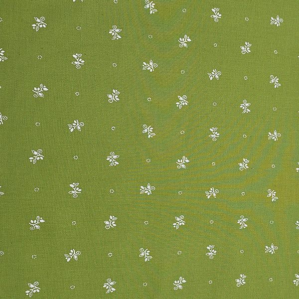 Baumwolle Streublümchen hellgrün
