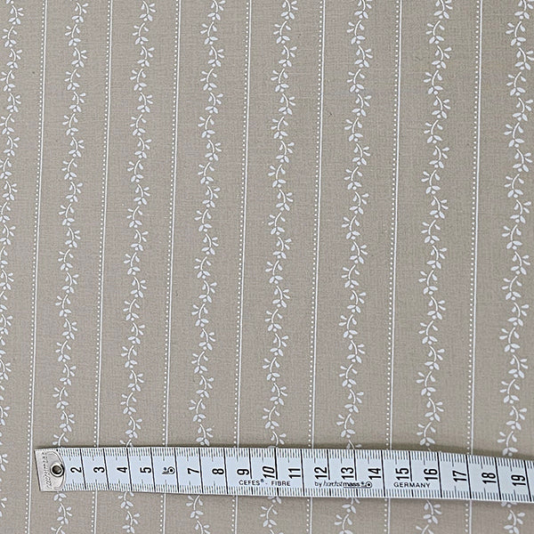 Baumwolle Streifen beige