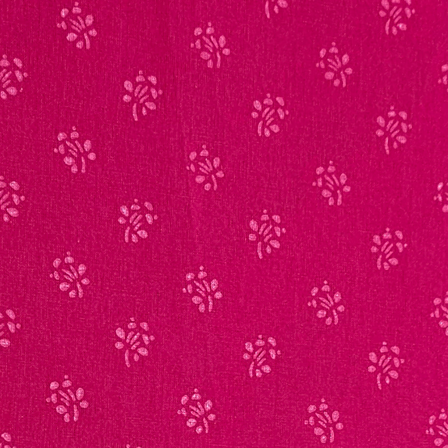 Baumwolle Streublümchen magenta
