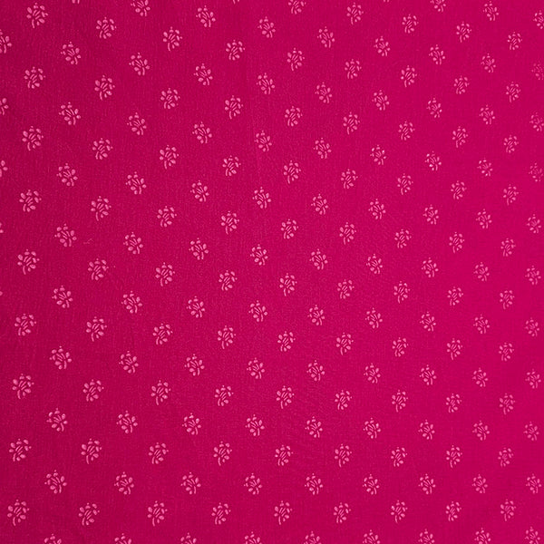 Baumwolle Streublümchen magenta