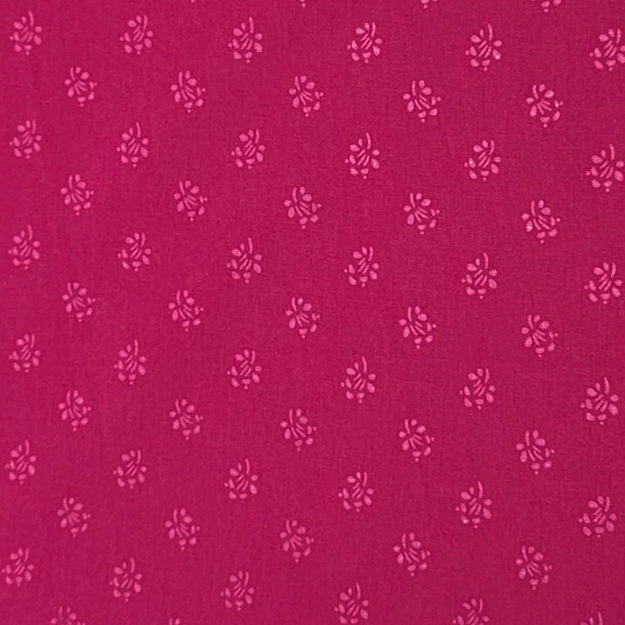 Baumwolle Streublümchen magenta