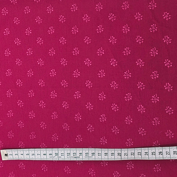Baumwolle Streublümchen magenta