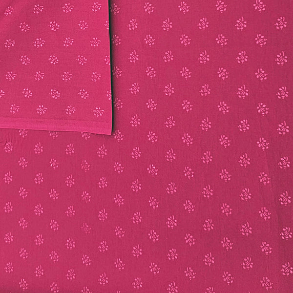 Baumwolle Streublümchen magenta
