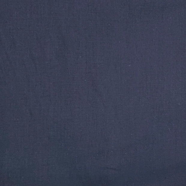 Baumwolle Satin uni fein navy