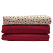 Trachten Stoffpaket in kirschrot mit passender Schürze