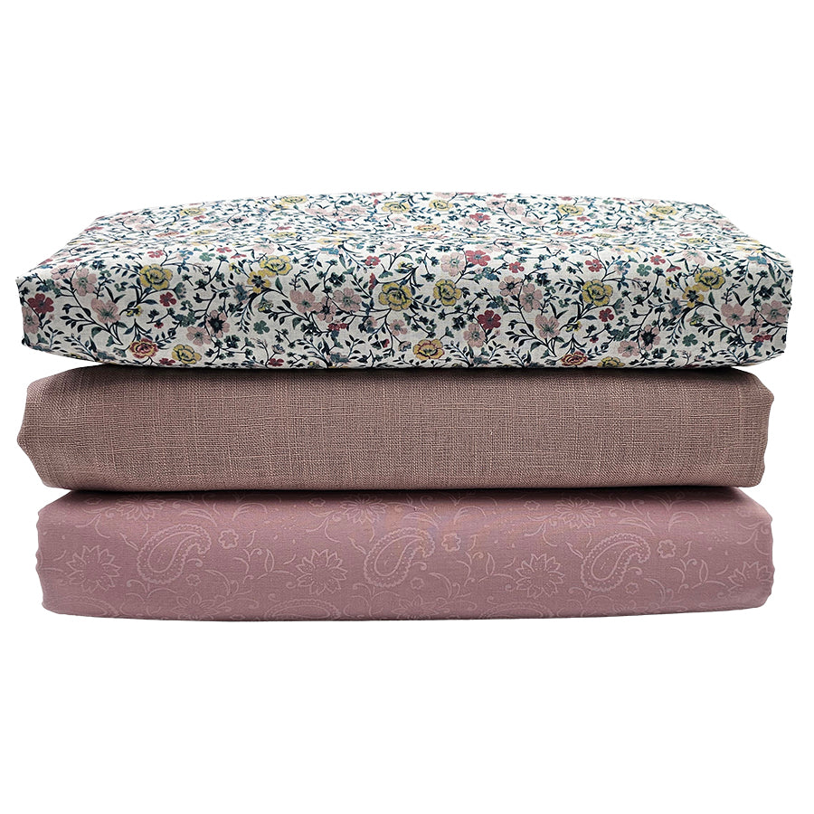 Trachten Stoffpaket rosa mit Blumen Schürze