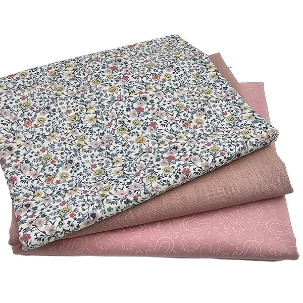 Trachten Stoffpaket rosa mit Blumen Schürze