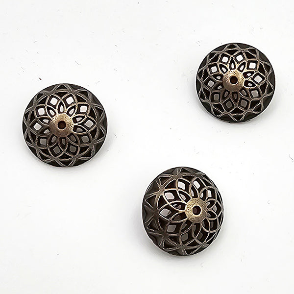 Metallknöpfe geometrisch ame 13mm