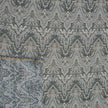 Jacquard Wellen blau und steinolive