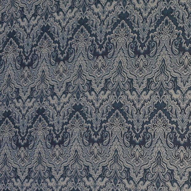 Jacquard Wellen blau und marine