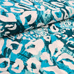 Viskose Leopard petrol