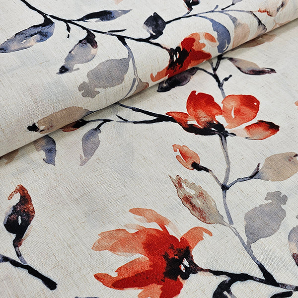 Leinen Viskose Pflanzen natur