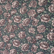 Baumwollsatin Blumen dunkelgrau und altrosa