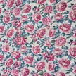 Baumwollsatin Blumen weiß und rosa
