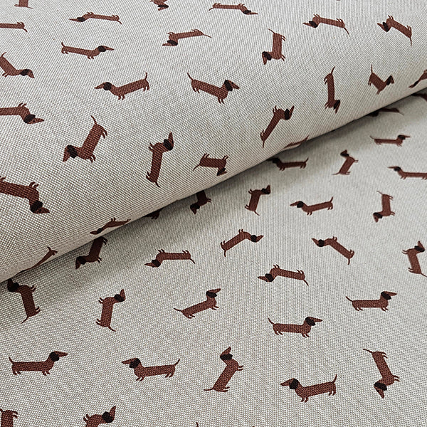 Canvas Leinenoptik Dachshund