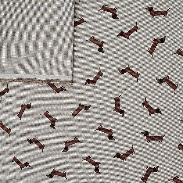 Canvas Leinenoptik Dachshund