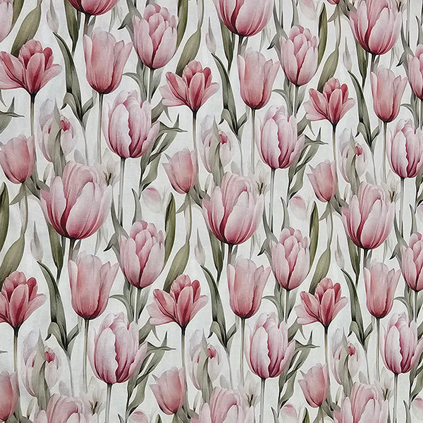 Baumwolle Tulpen rosa
