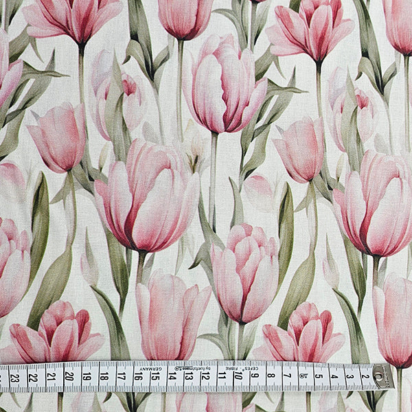 Baumwolle Tulpen rosa