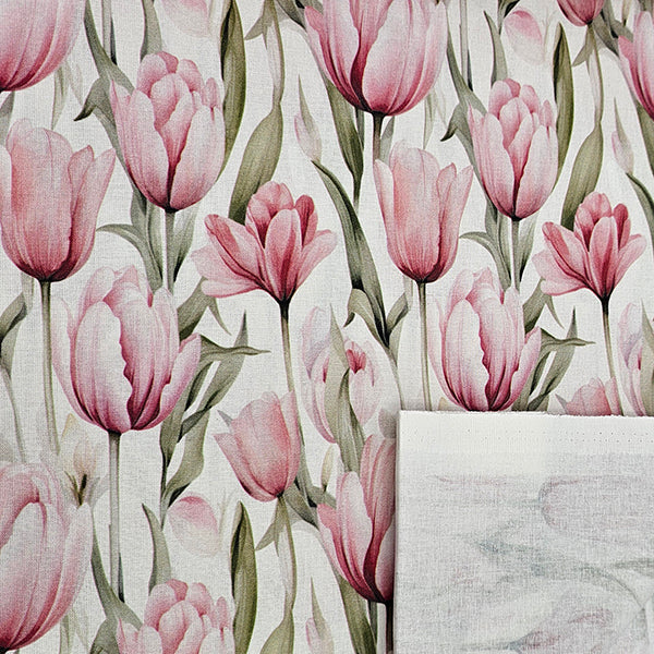 Baumwolle Tulpen rosa