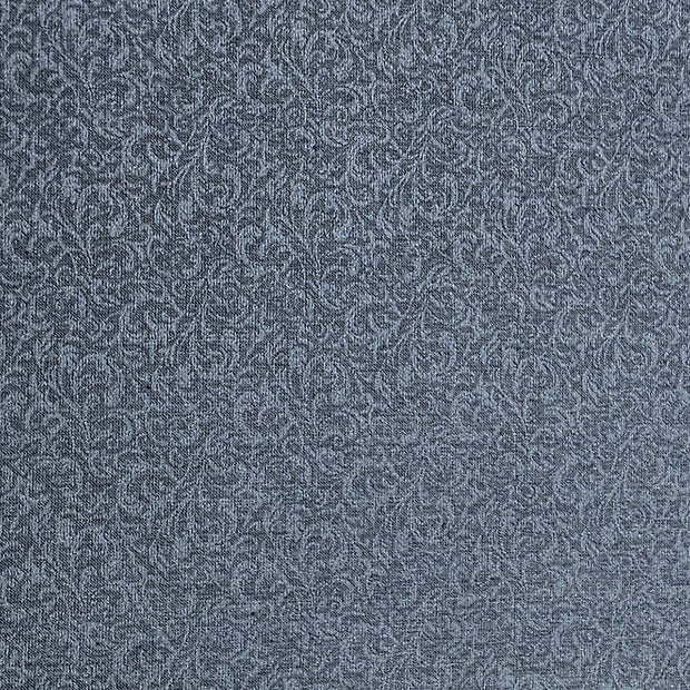 Micro Viskose feines Muster blau