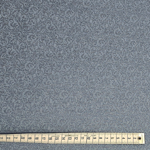 Micro Viskose feines Muster blau