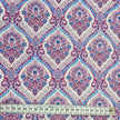 Baumwollsatin Siena Ornamente rosa, beere und blau