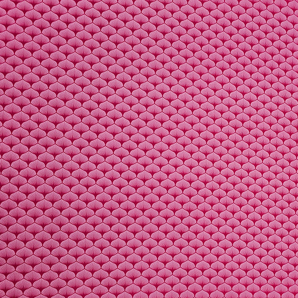 Baumwoll-Popelin Blatt pink