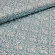 Baumwollsatin Ornamente helles petrol